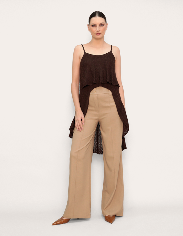 Bata alongada boho tricot