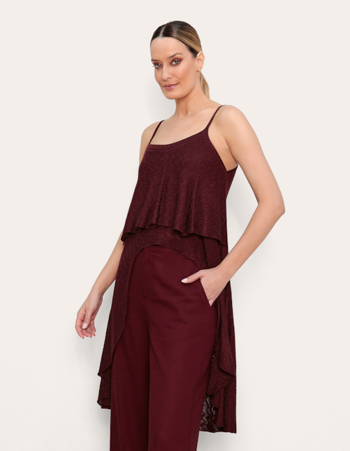 Bata alongada boho tricot