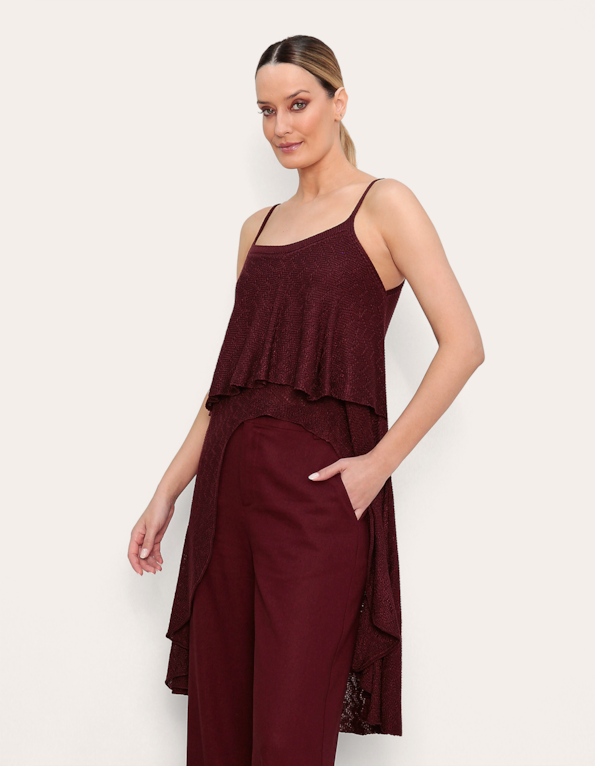 Bata alongada boho tricot