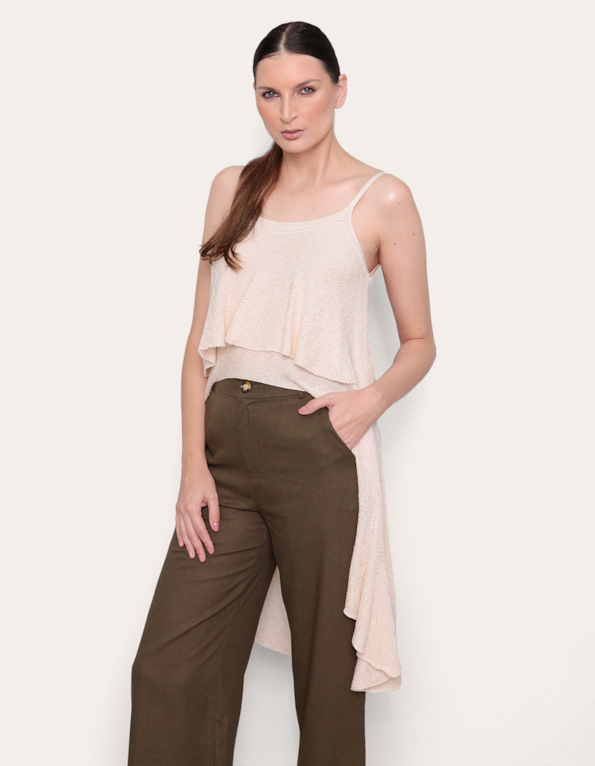 Bata alongada boho tricot