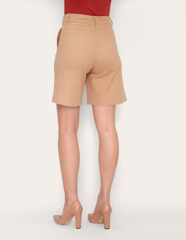 Bermuda alfaiataria linho