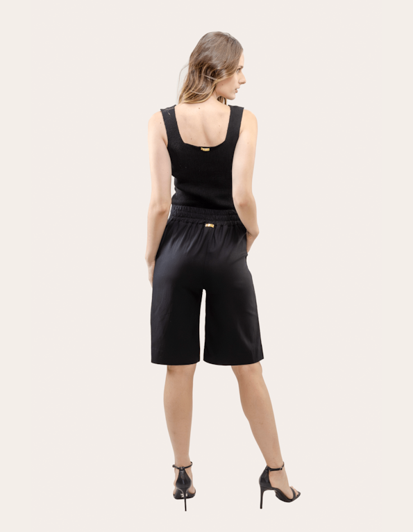 Bermuda jort linho Preto