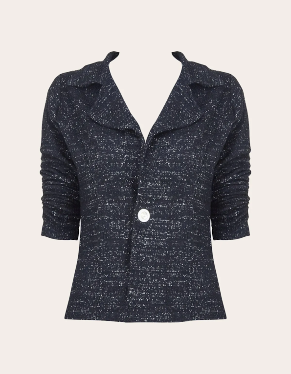 Blazer tweed Preto