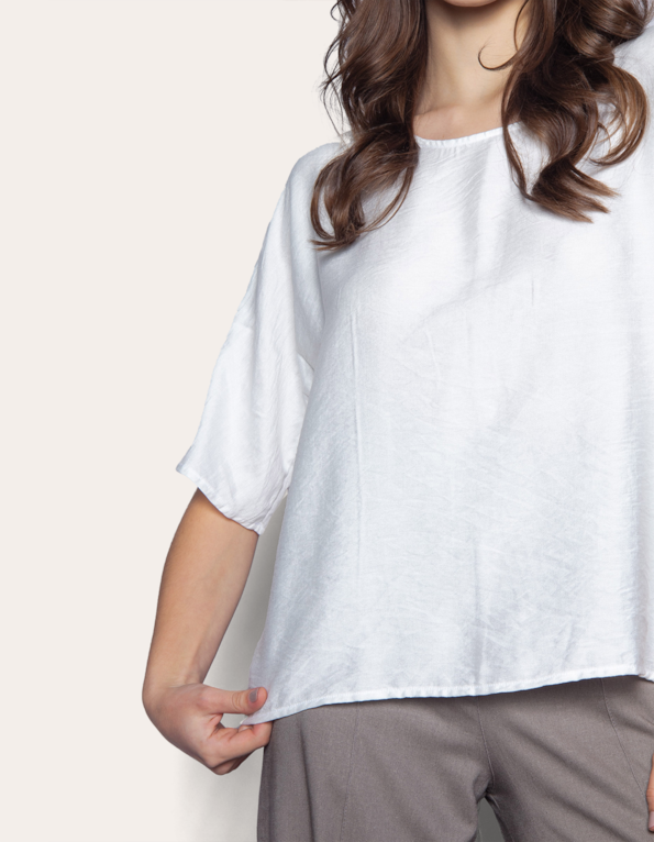 Blusa 3/4 ampla  Off white