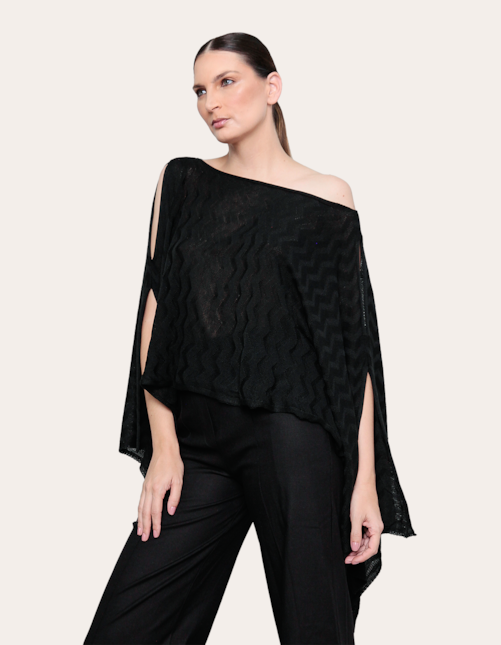 Blusa ampla tricot