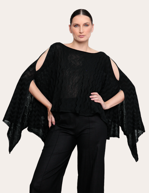 Blusa ampla tricot