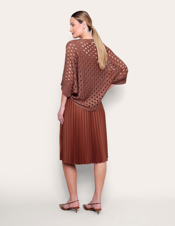 Blusa ampla tricot hi-lo