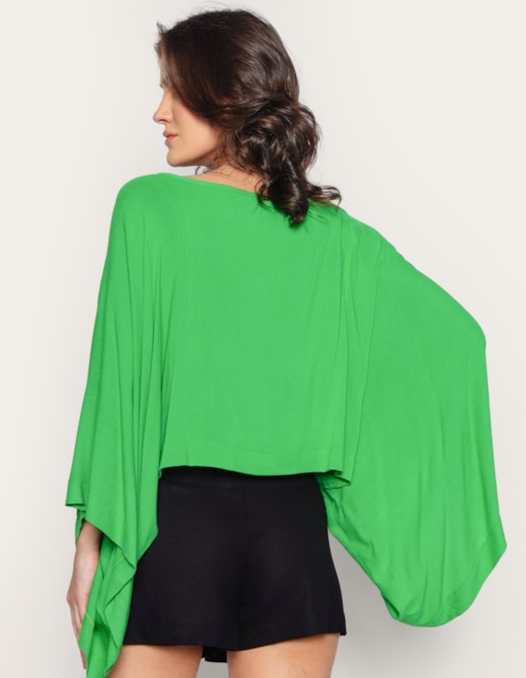 Blusa ampla Verde