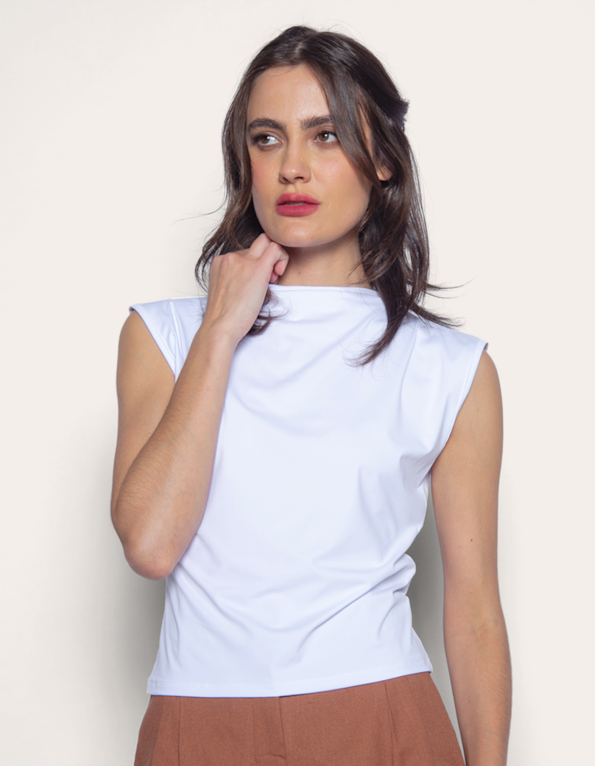 Blusa cavada Branco