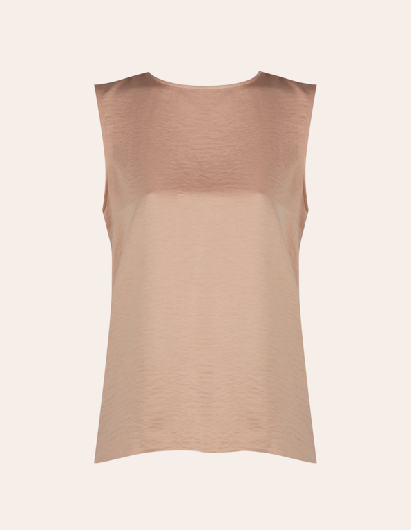 Blusa cavada cetim Rose