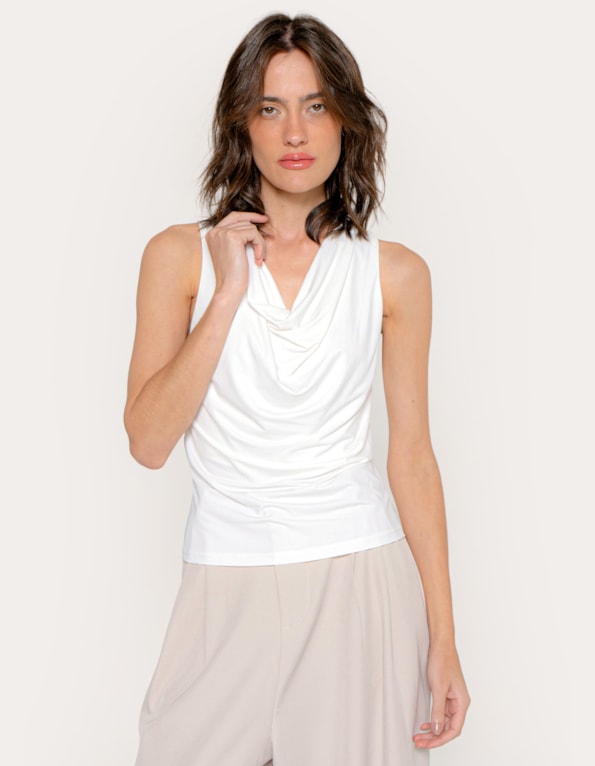 Blusa cavada degagê Off white