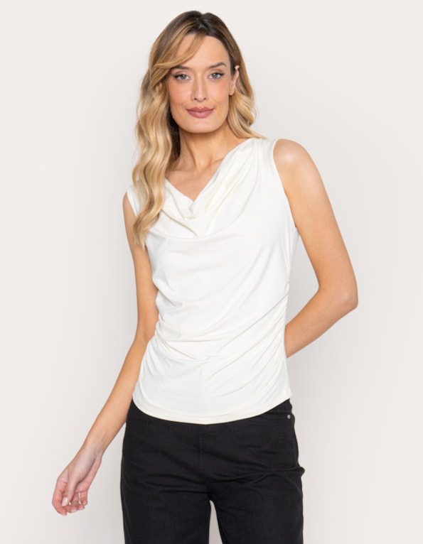 Blusa cavada degagê Off white