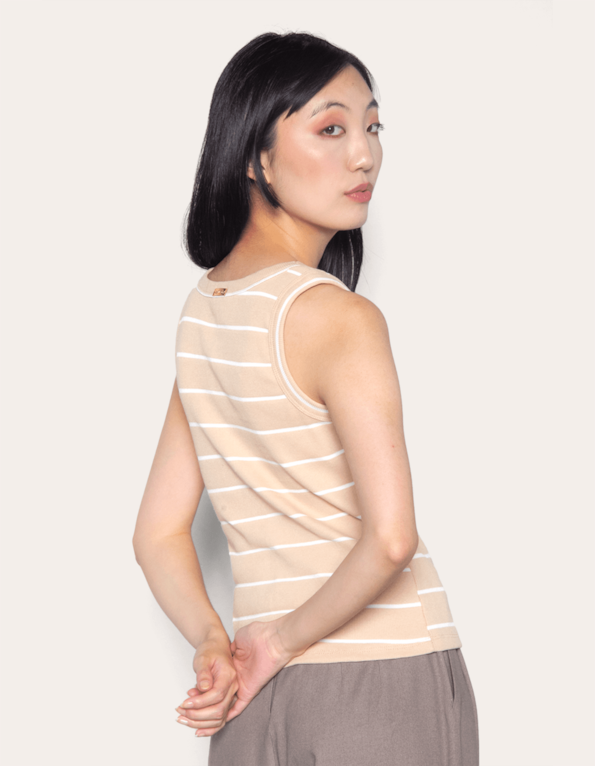 Blusa cavada listrada