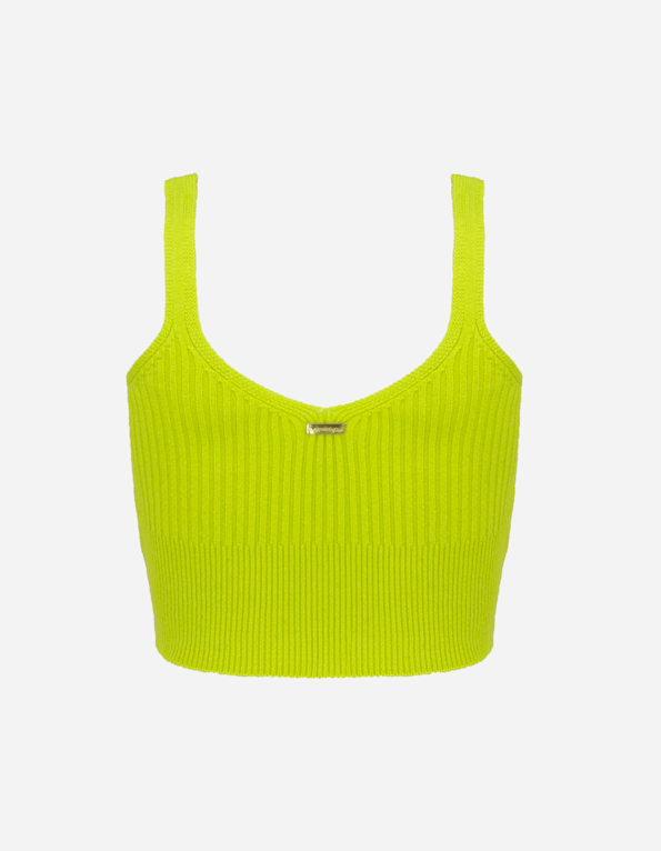 Blusa cropped detalhe vazado tricot Lima