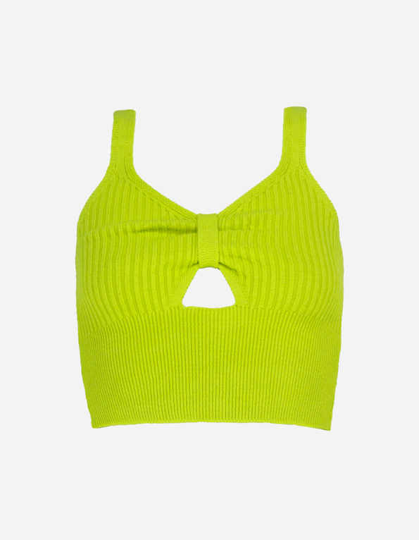 Blusa cropped detalhe vazado tricot Lima