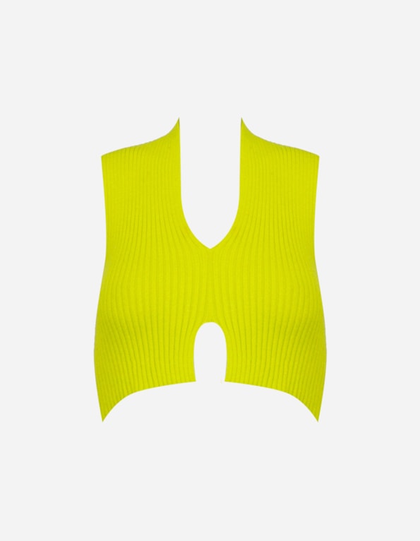 Blusa cropped tricot golinha Lima