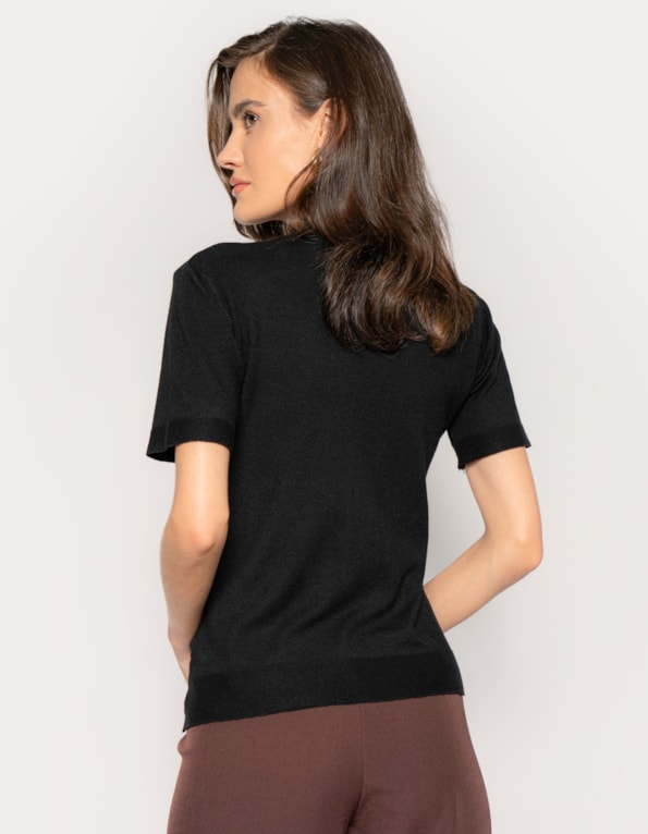 Blusa gola alta soft touch