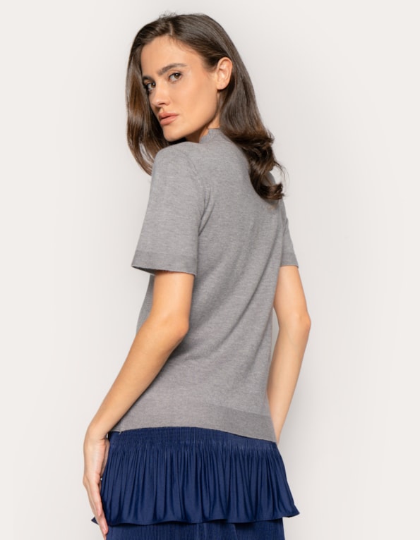 Blusa gola alta soft touch