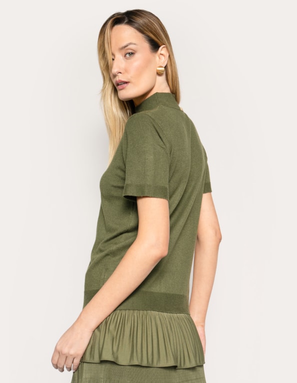 Blusa gola alta soft touch