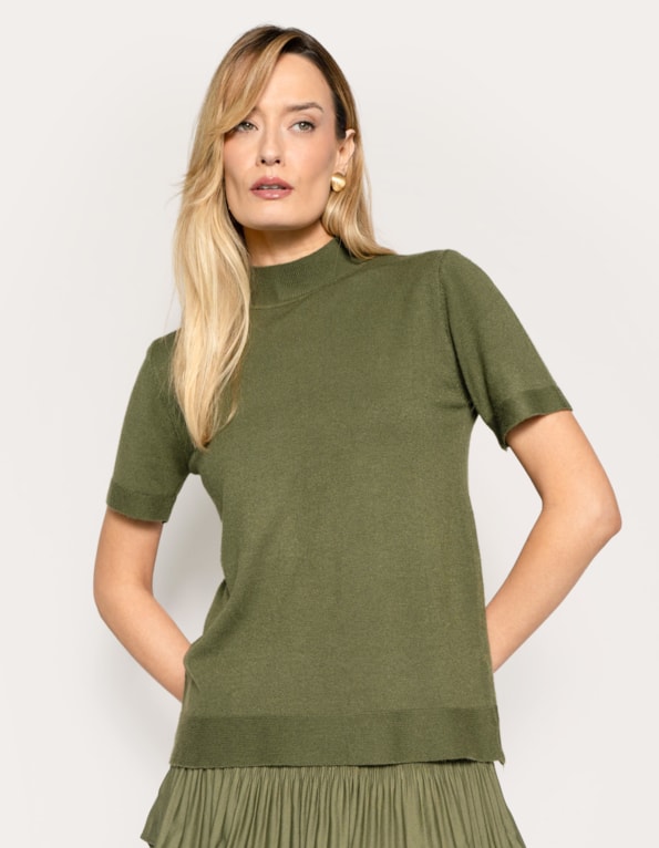 Blusa gola alta soft touch