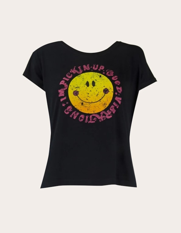 Blusa im pickin up good vibrations Preto