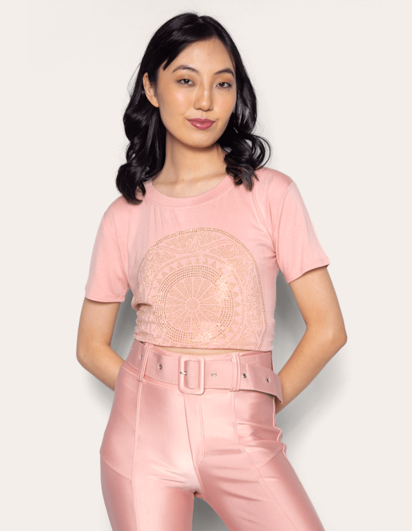 Blusa mandala Rosa po