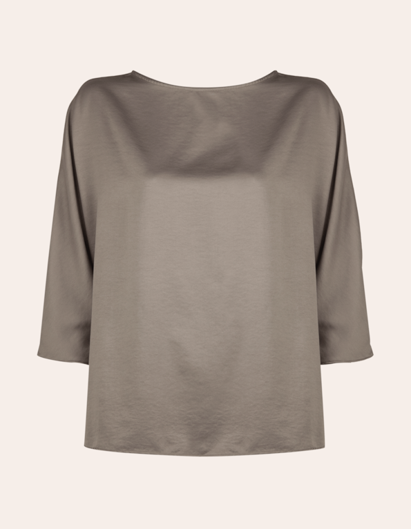 Blusa manga 3/4 cetim