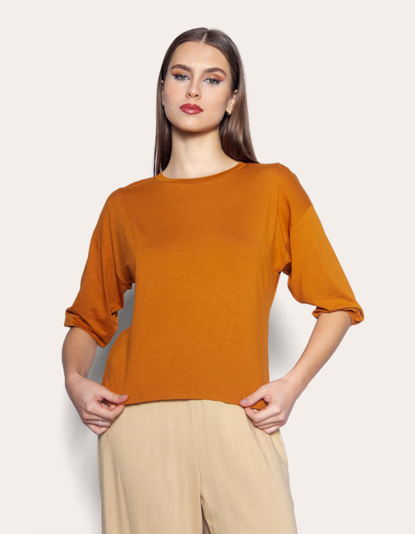 Blusa manga 3/4 punho elástico Avela