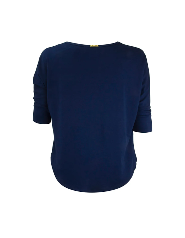 Blusa manga 3.4 visco Marinho