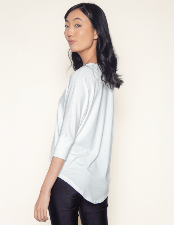 Blusa manga 3.4 visco Off white