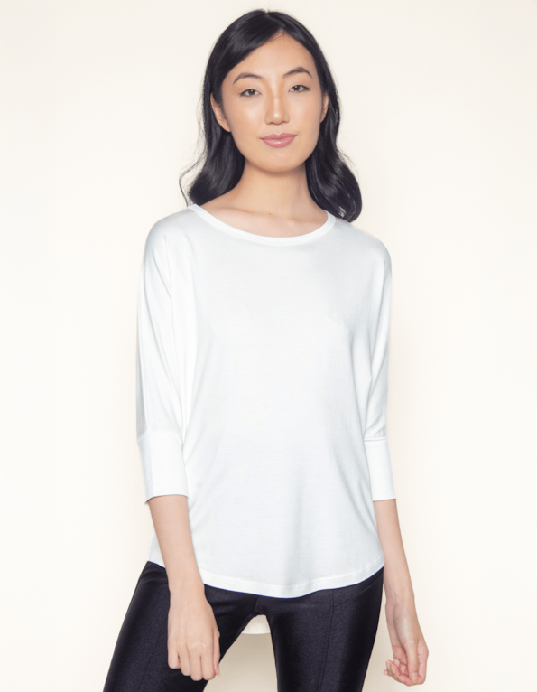 Blusa manga 3.4 visco Off white