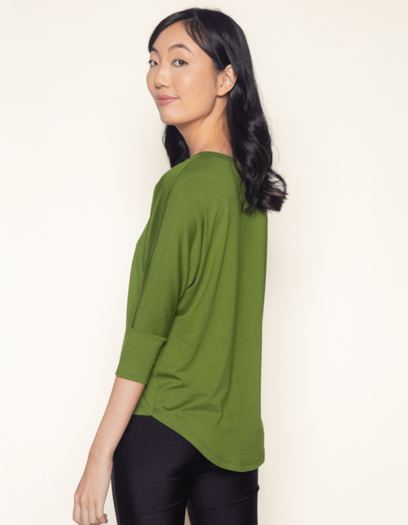 Blusa manga 3.4 visco Oliva
