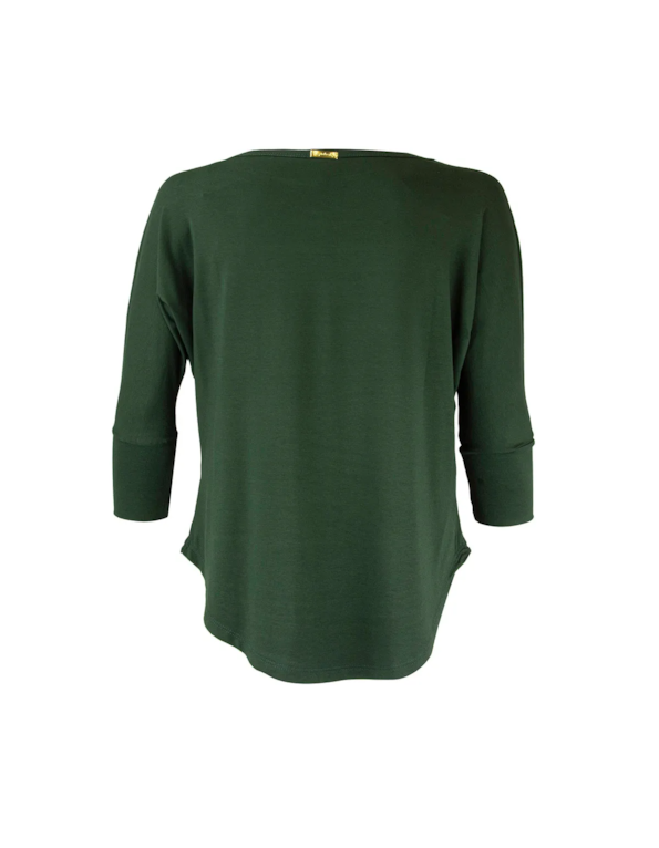 Blusa manga 3.4 visco Verde militar