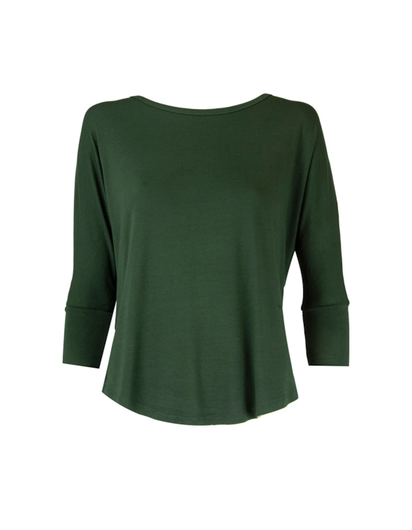 Blusa manga 3.4 visco Verde militar