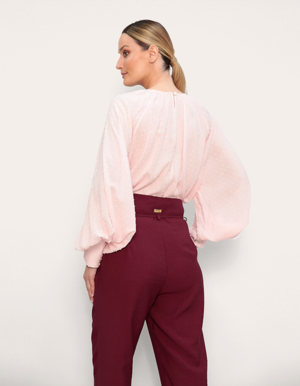 Blusa manga longa ampla