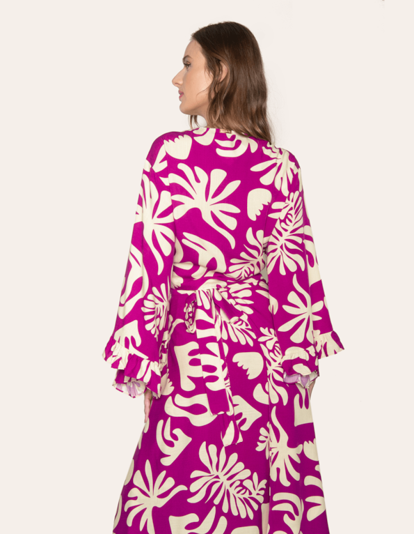 Blusa manga sino babado