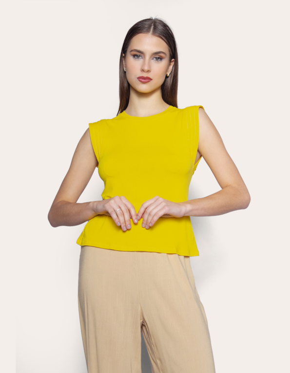 Blusa muscle tee  Amarelo