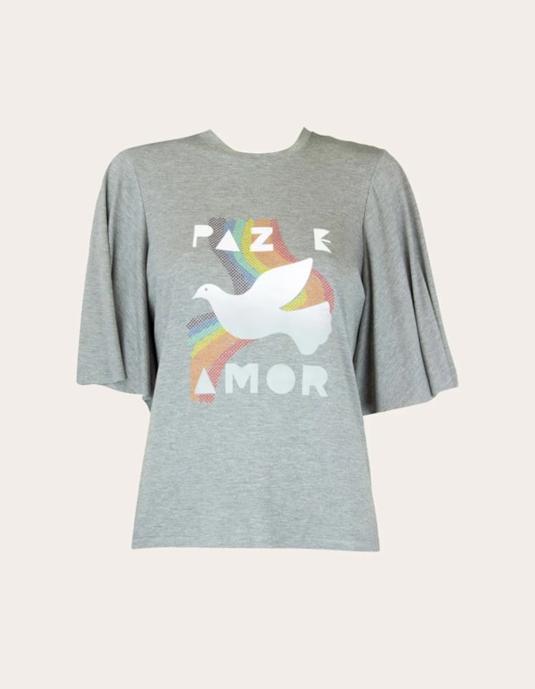 Blusa paz e amor Mescla