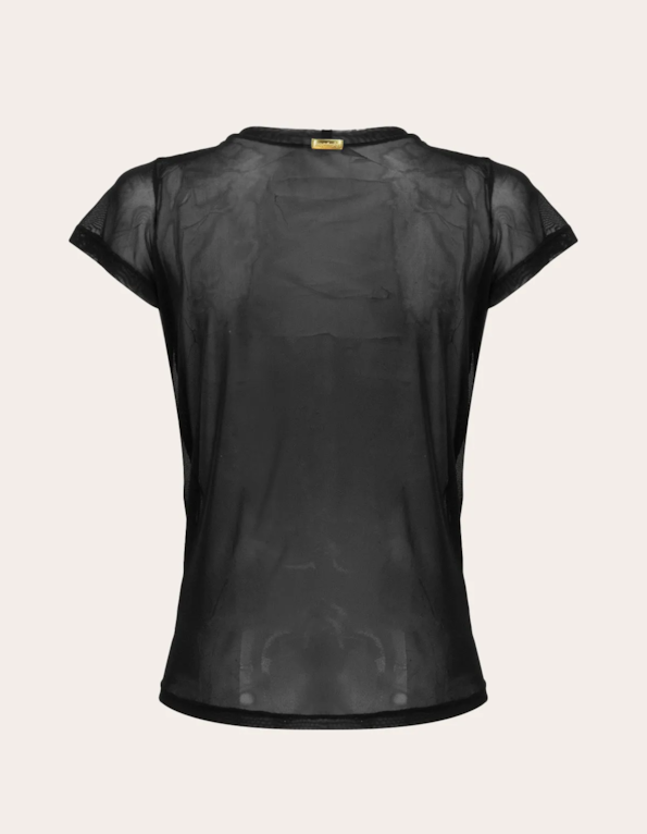 Blusa t-shirt tule  Preto