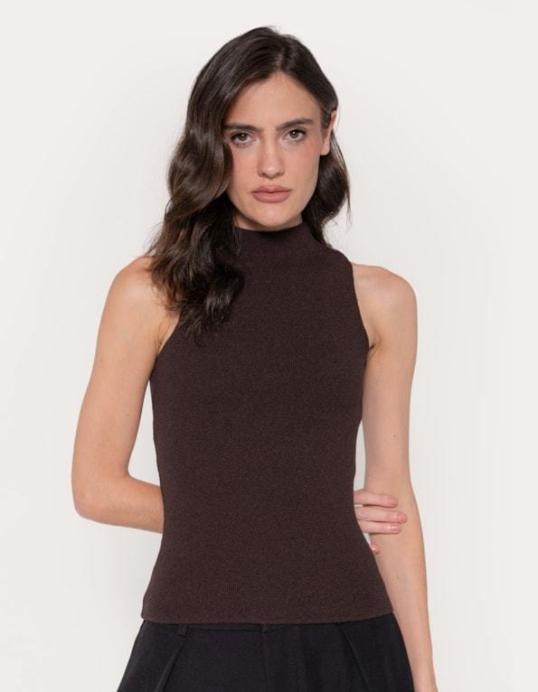 Blusa tricot cavada