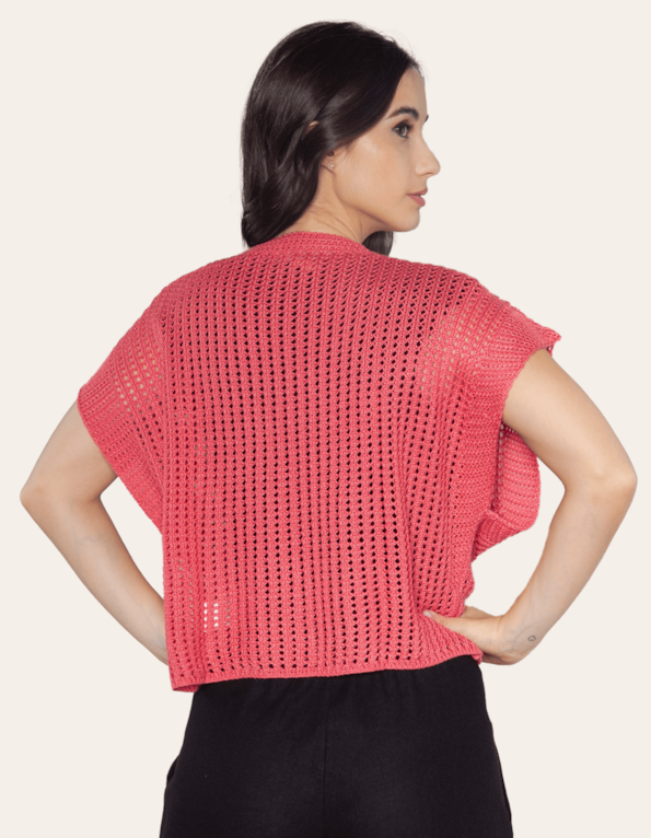 Blusa tricot decote v