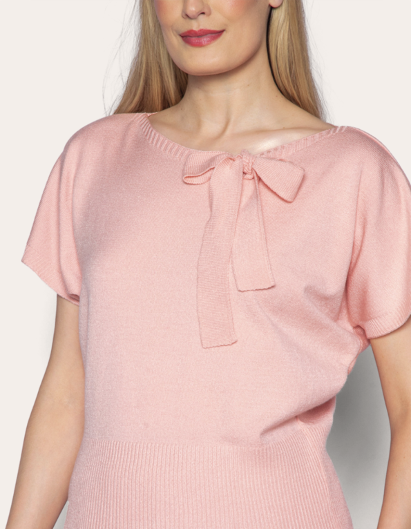 Blusa tricot laço