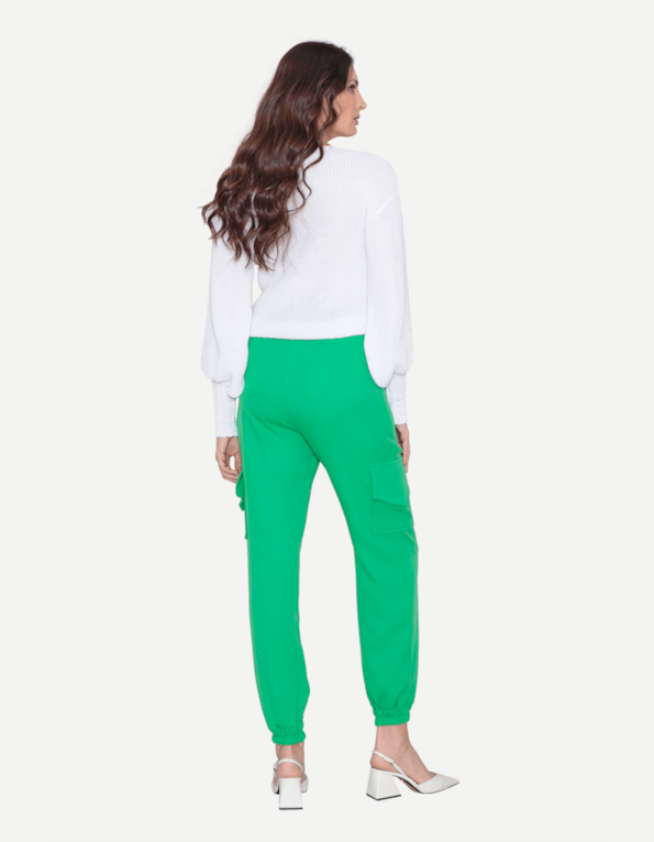 Blusa tricot manga longa detalhe frontal Branco