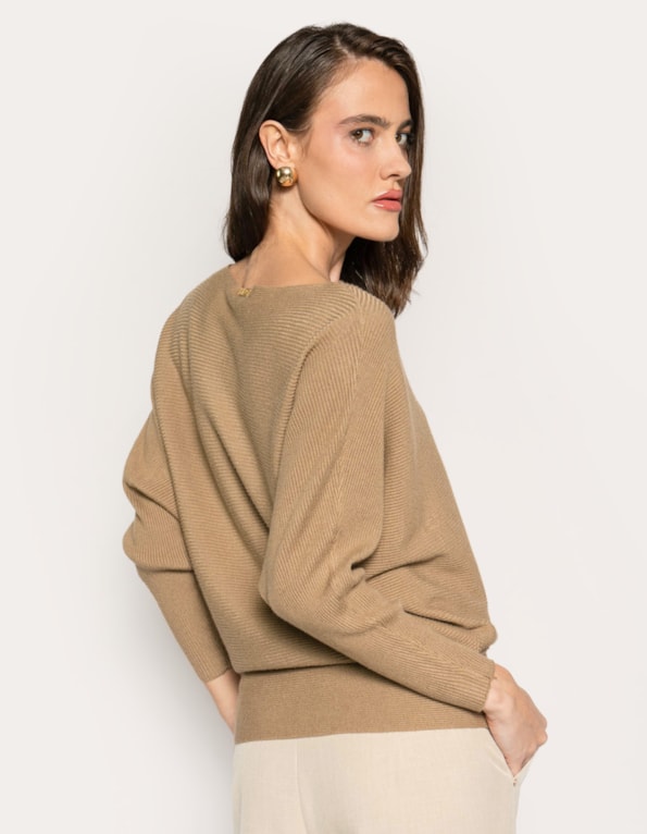Blusa  tricot morcego