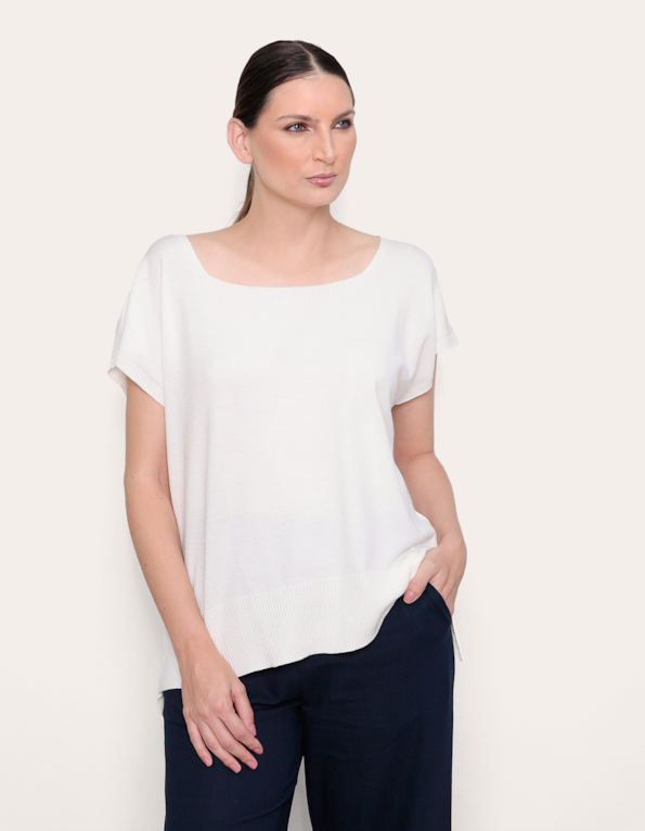 Blusa tricot mullet