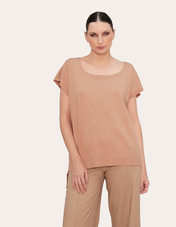 Blusa tricot mullet