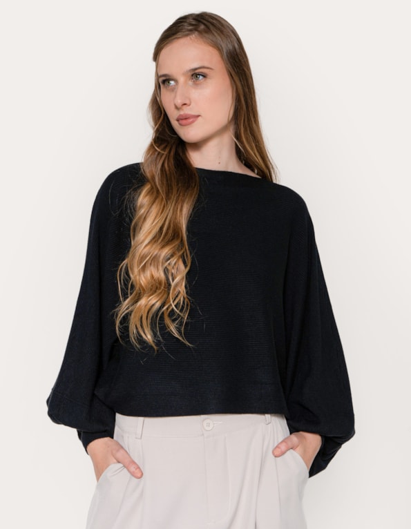 Blusa tricot oversized