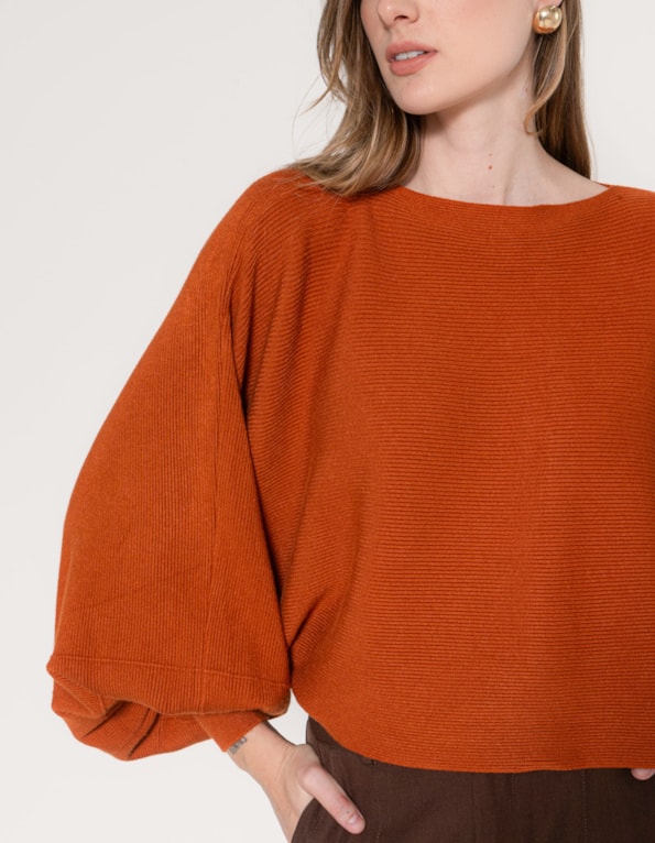 Blusa tricot oversized