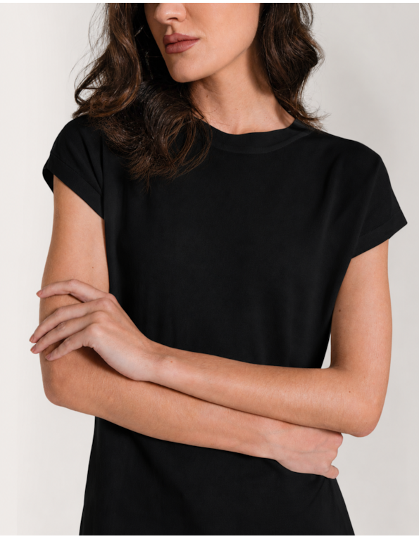 Blusa tricot soft manga curta