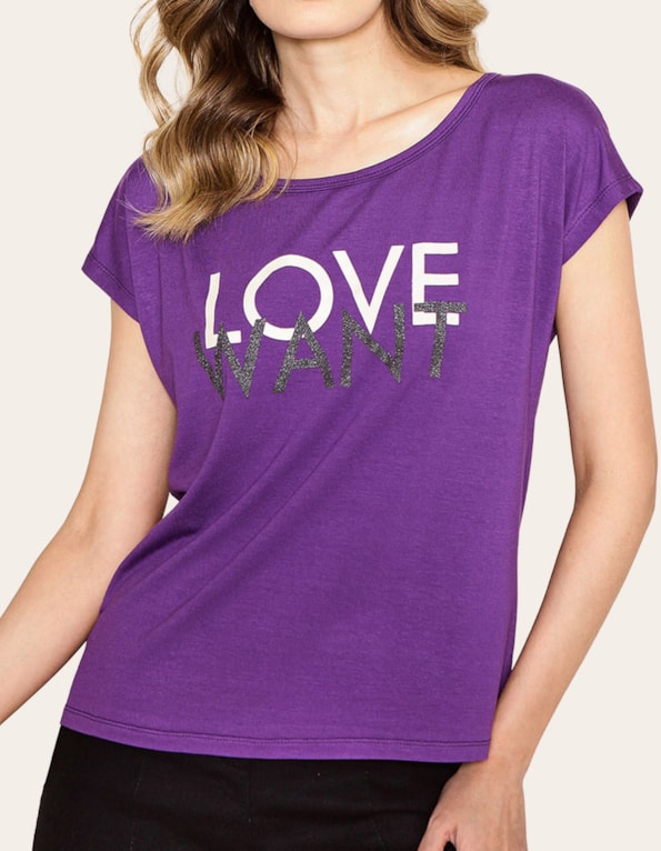 Blusa want love Roxo